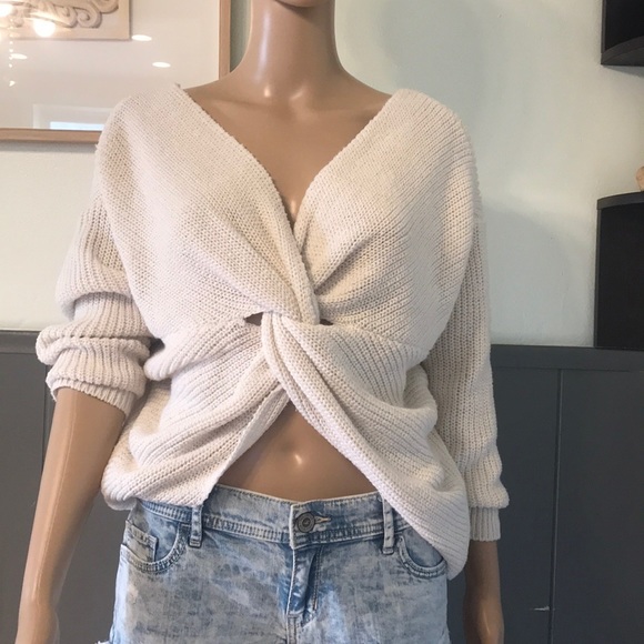 Sweaters - Free people Stylish knitted twist knot sweater